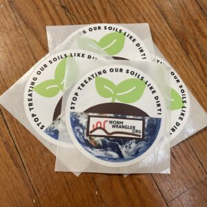 Sticker: stop treating our soils like dirt