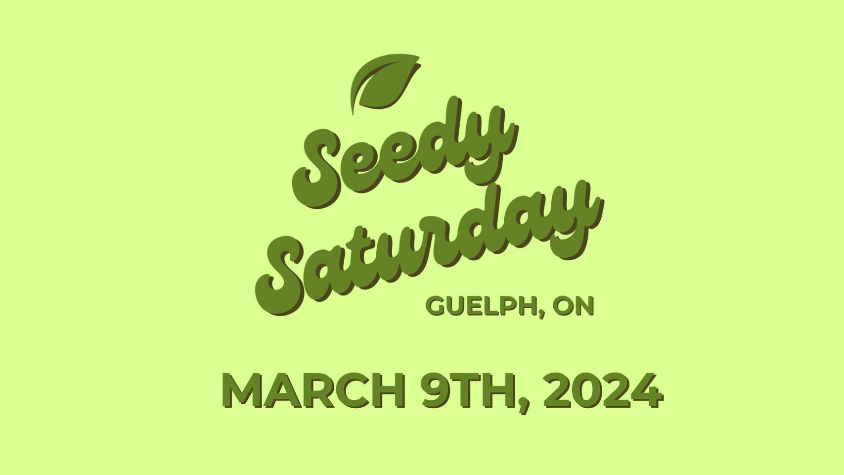 Guelph Seedy Saturday